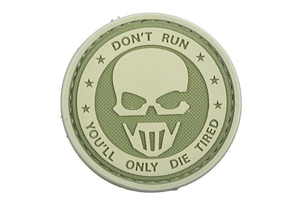 3D Patch – Don''t Run - Ghost - olive