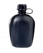 Feldflasche, US PVC schwarz 1l (BPA-frei)