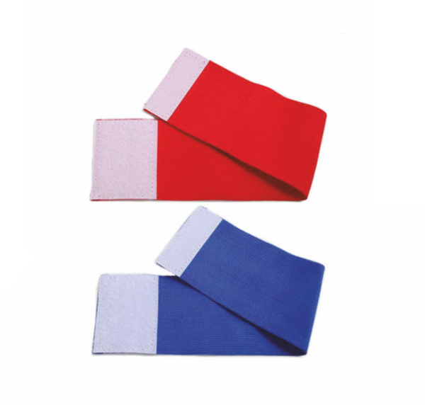 Armbinde elastisch rot und blau / Set