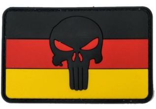 3D - Punisher schwarz- Deutschland Flagge