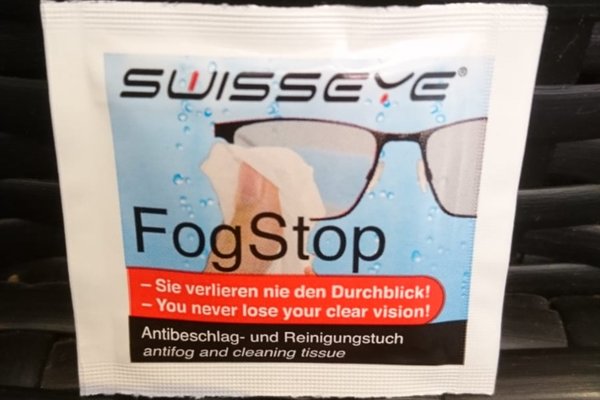 Swisseye FogStop Antibeschlag Brillenputztuch in weiss